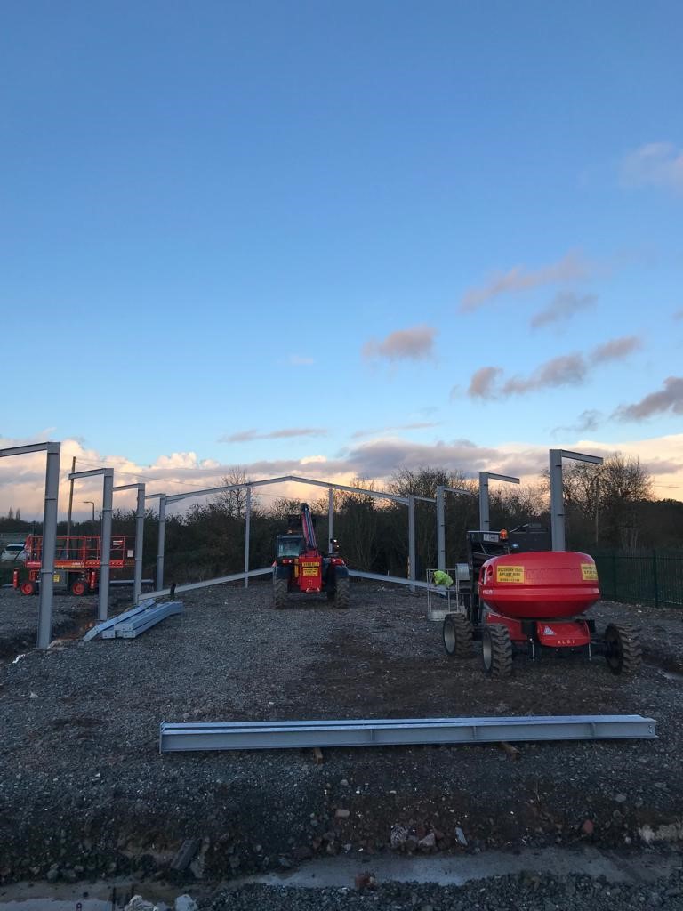 Day one of the build